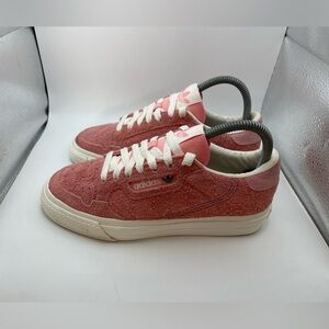 Adidas Originals Continental Vulc women’s pink suede sneakers size 5